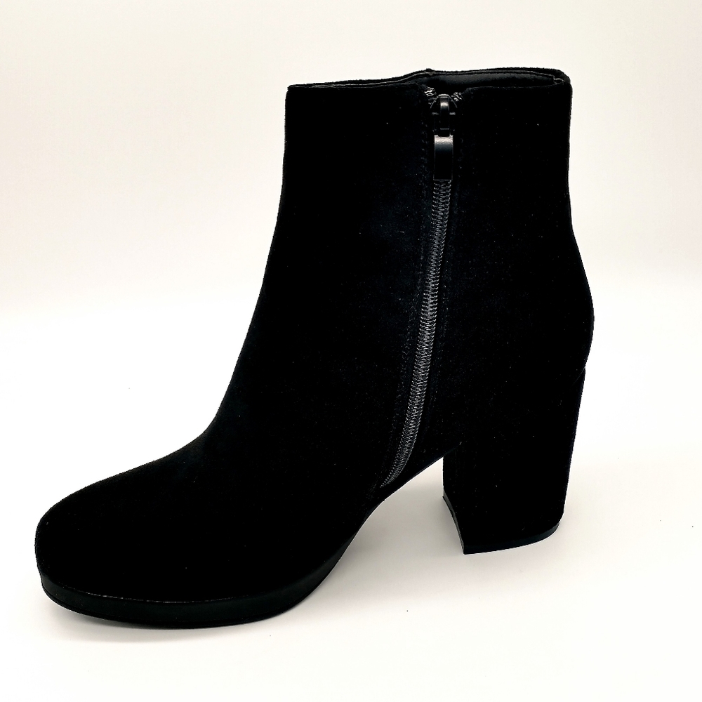 Olivia Miller Fly Studded Suede Boots Black Size 9 - Picture 4 of 9